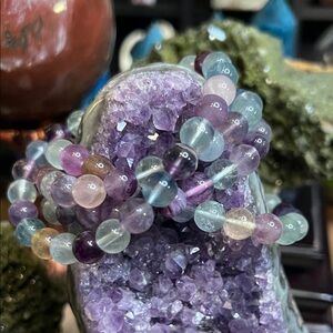 Rainbow Fluorite 8 mm bracelet